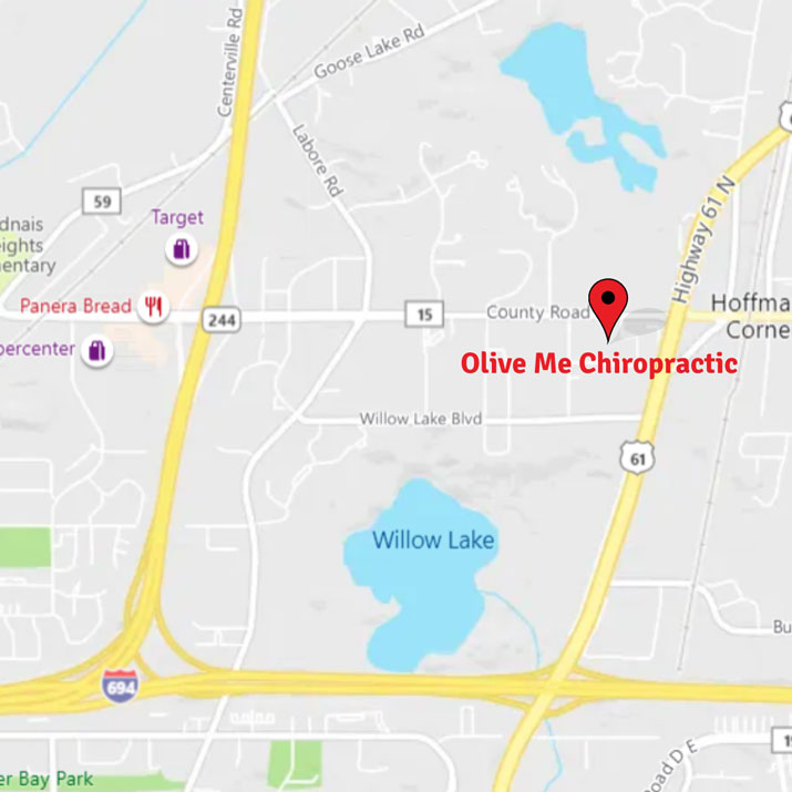 Chiropractic Vadnais Heights MN Map to Olive Me Chiropractic