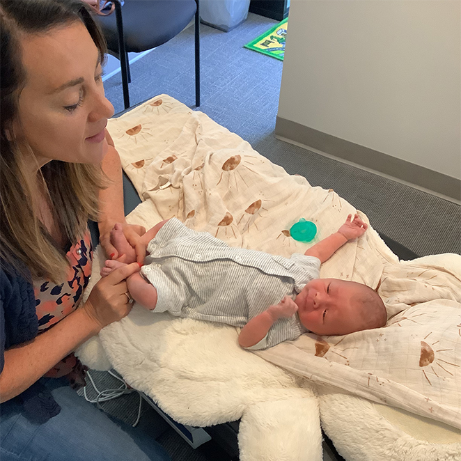 Chiropractor Vadnais Heights MN Zgia Kjonaas With Baby