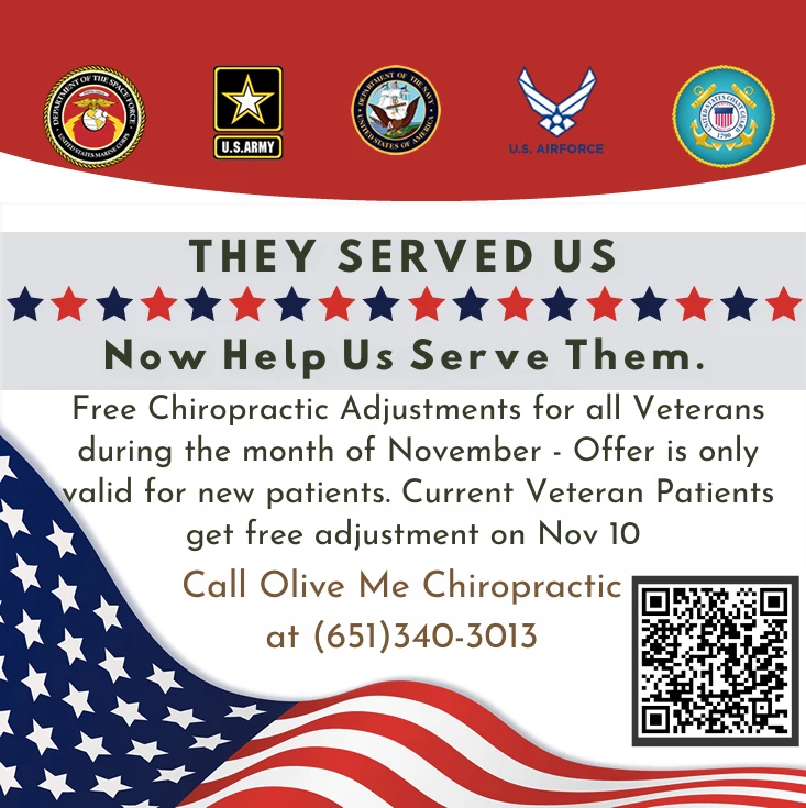 Chiropractic Vadnais Heights MN Veterans Day Special