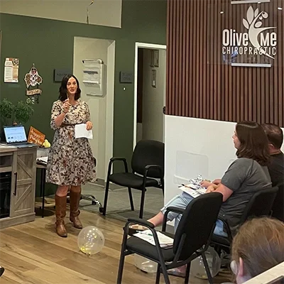 Chiropractor Vadnais Heights MN Zgia Kjonaas Leading Seminar